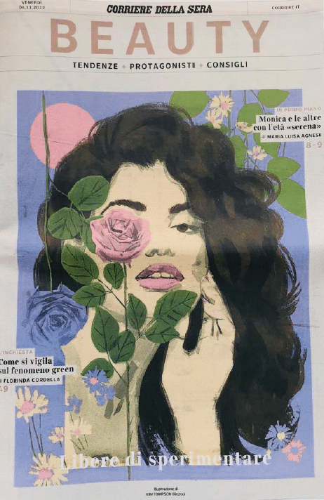 Il Corriere della sera magazine beauty cover