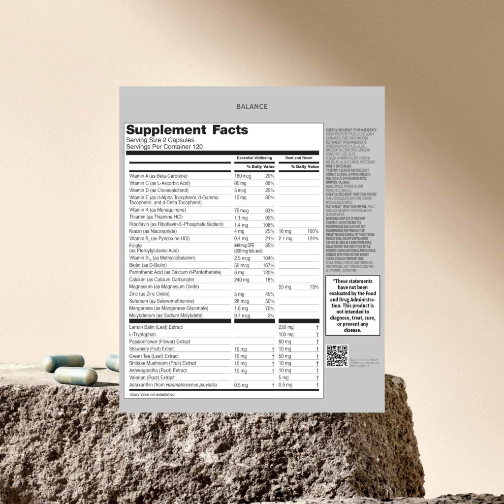 Holistic Health -Supplements Fact - Balance