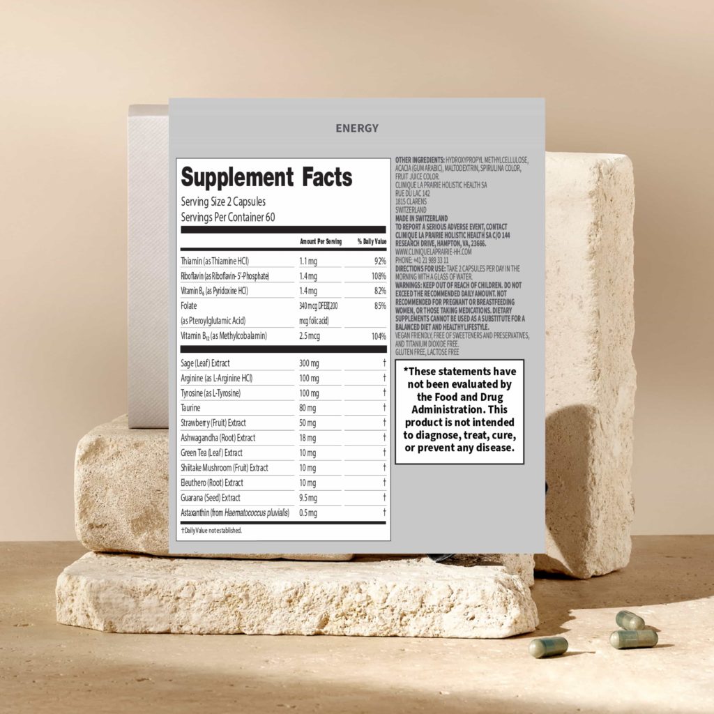 Holistic Health - Supplements Fact - Energy