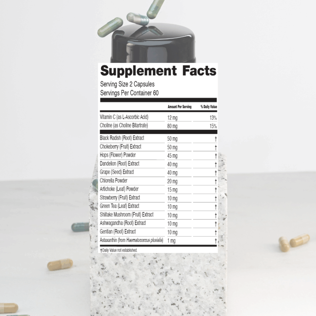 Purity - USA - Supplement facts